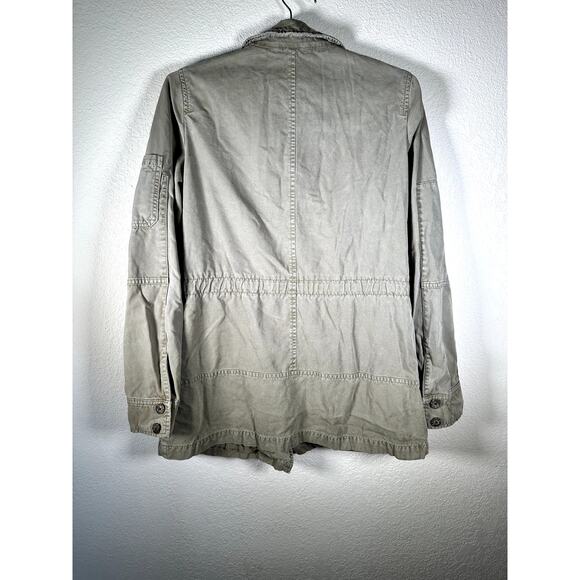 Army green quiet luxury utility jacket Banana Republic S - Picture 4 of 13